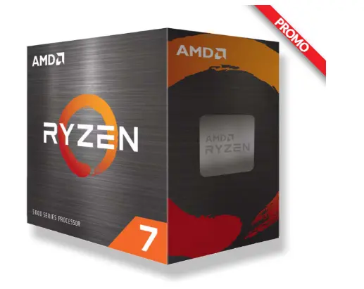 PROCESADOR AMD (100-100001582BOX) RYZEN 7 5800XT S-AM4,8 CORE, 3.8 GHZ,105W, S/GRAFICOS, C/FAN PRISM