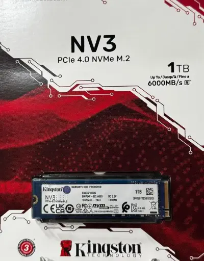 UNIDAD DE ESTADO SOLIDO KINGSTON NV3 1TB M.2 2280 NVME PCIE GEN 4X4 R.6000MB/S W.4000MB/S